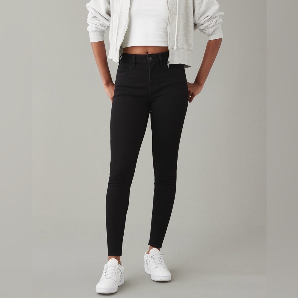 American Eagle High Rise Jegging Dream Stretch - Black